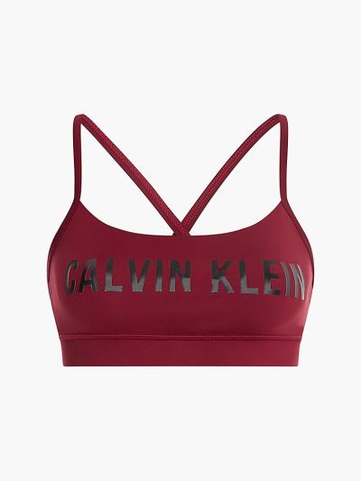 Calvin Klein Underwear HU600658 | Calvin Klein Low Impact Női Sportmelltartó Piros